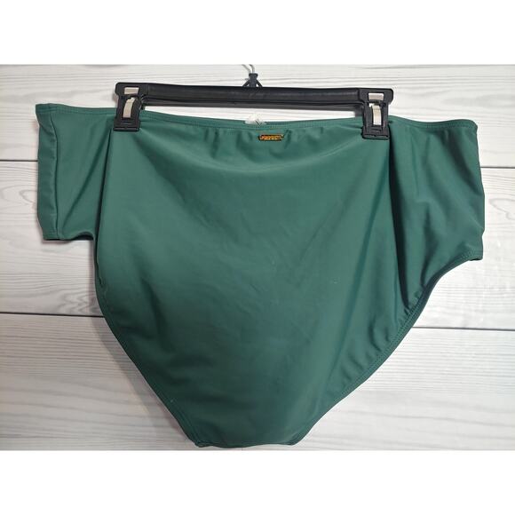 Womens Nicole Miller Plus Size High Waist Swimsuit Bottom 1x - Picture 2 of 4